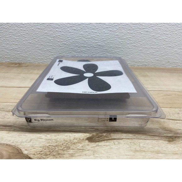 2007 Stampin Up Big Blossom Wood Mounted Rubber Stamp - Picture 2 of 3